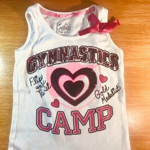 Justice sleeveless ribbed T-shirt